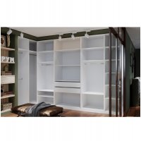 Гардеробная Рум. Комплект 5.1 без фасадов, белый