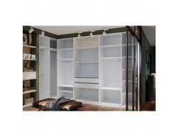 Гардеробная Рум. Комплект 5.1 без фасадов, белый