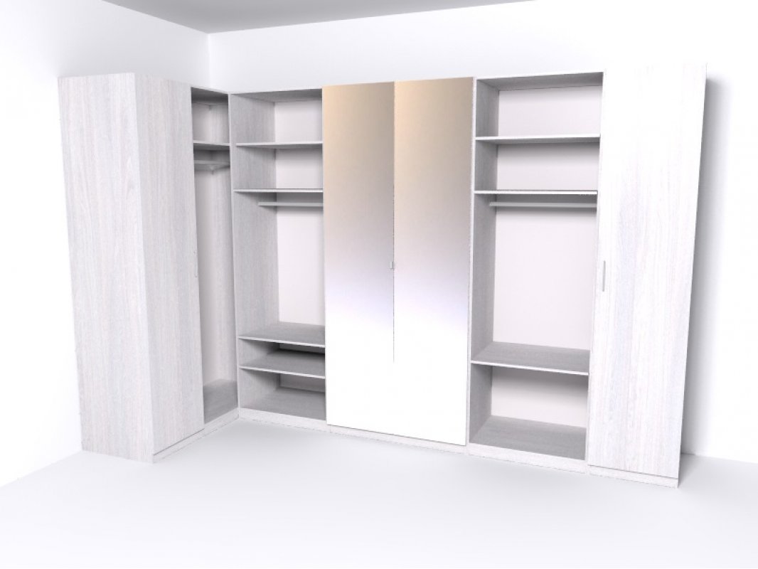 Гардеробная Рум. Комплект 5.2, ясень