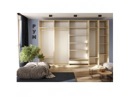 Гардеробная Рум. Комплект 6.1 без фасадов, дуб сонома