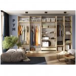 Гардеробная Рум. Комплект 6.1 без фасадов, дуб сонома