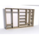 Гардеробная Рум. Комплект 6.1 без фасадов, дуб сонома