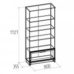 Шкаф МЦН Аурелио 2, антрацит