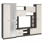 Стенка в гостиную Марта-11, венге/дуб белфорд