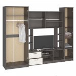 Стенка в гостиную Марта-11, венге/дуб белфорд