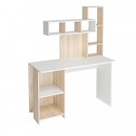 Стол компьютерный Олимп, дуб сонома/белый