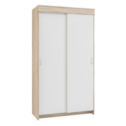 Шкаф-купе Бассо 1 м, дуб сонома/белый