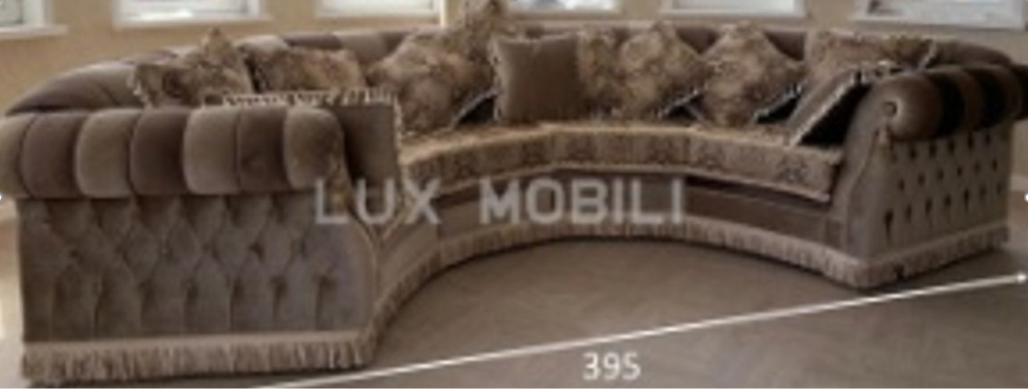 BEATRICE (БЕАТРИЧЕ) Диван эркерный 4-х местный 3950 (ткань категория 10) дизайн 3