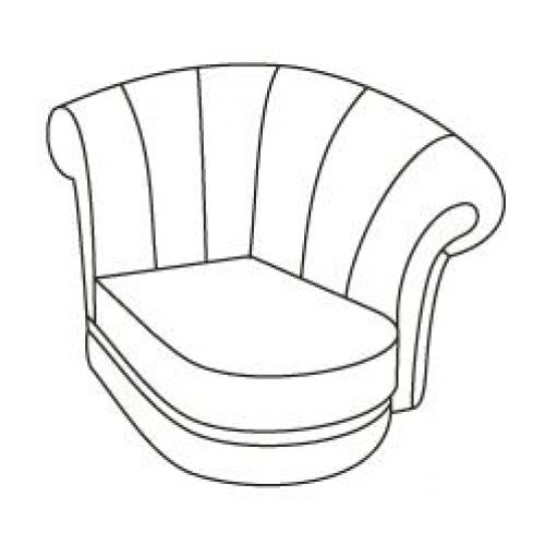 ВАЛЕНСИЯ Оттоманка правая 1R (10 категория ткани)