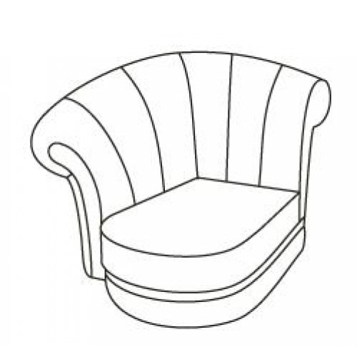 ВАЛЕНСИЯ Оттоманка левая 1L (10 категория ткани)