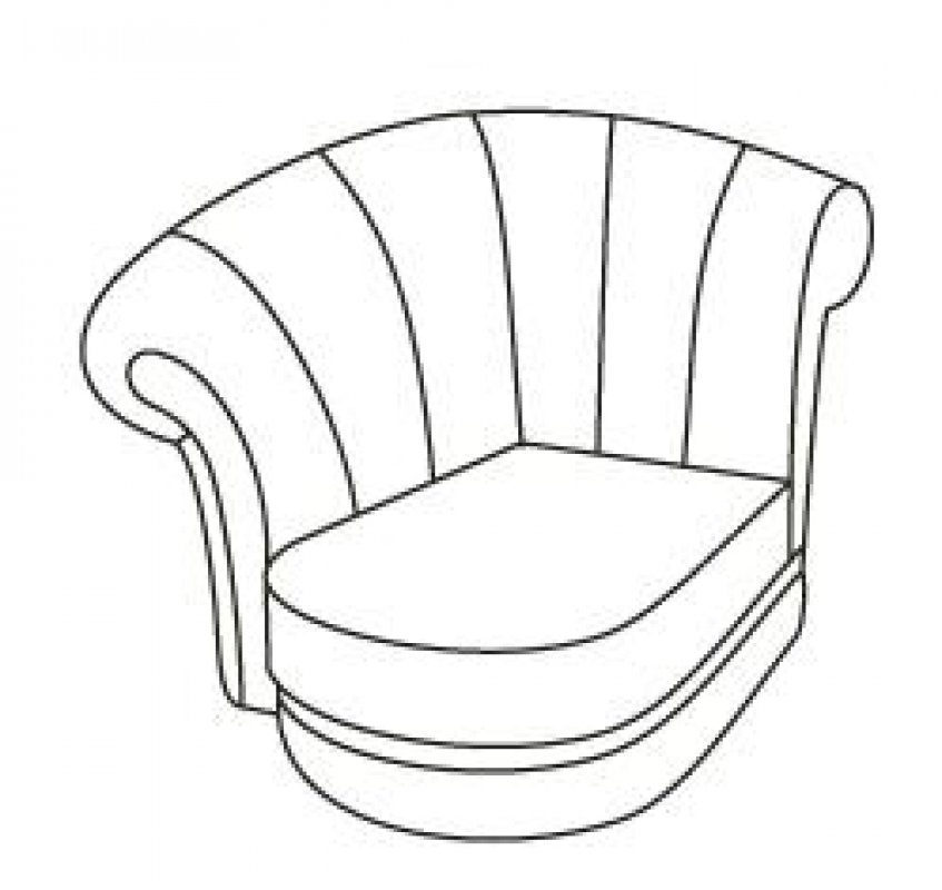 ВАЛЕНСИЯ Оттоманка левая 1L (10 категория ткани)