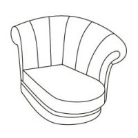 ВАЛЕНСИЯ Оттоманка правая 2R (10 категория ткани)