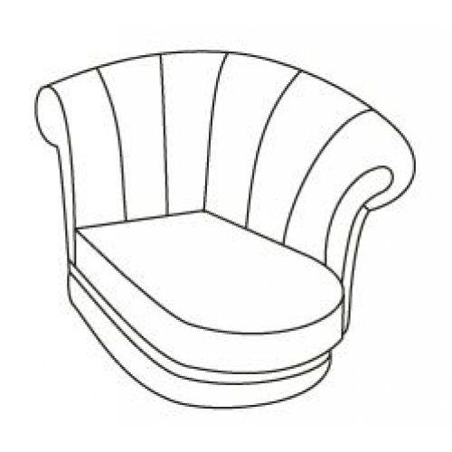 ВАЛЕНСИЯ Оттоманка правая 2R (10 категория ткани)