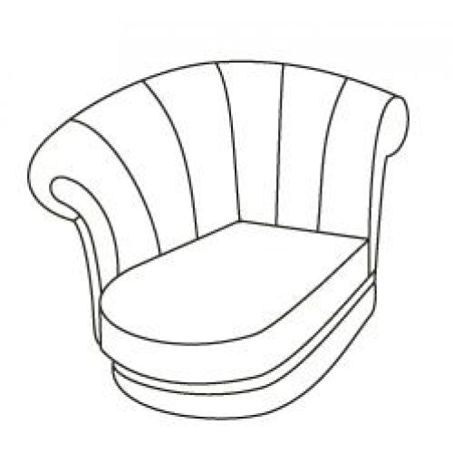 ВАЛЕНСИЯ Оттоманка левая 2L (10 категория ткани)