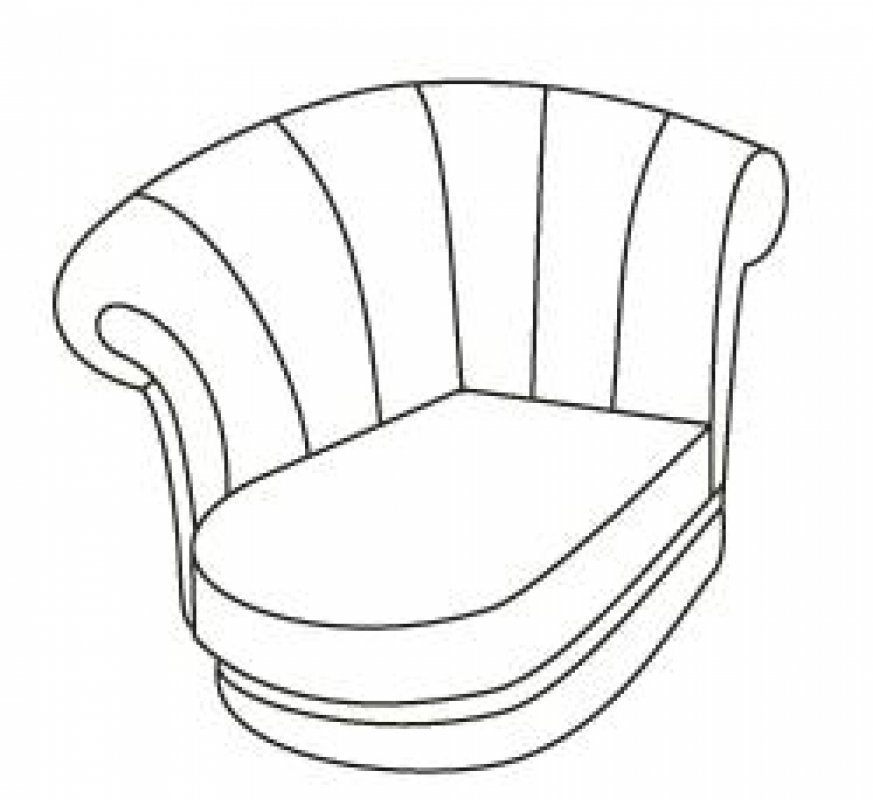ВАЛЕНСИЯ Оттоманка левая 2L (10 категория ткани)