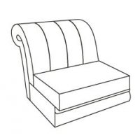 ВАЛЕНСИЯ Диванная секция без механизма (10 категория ткани)