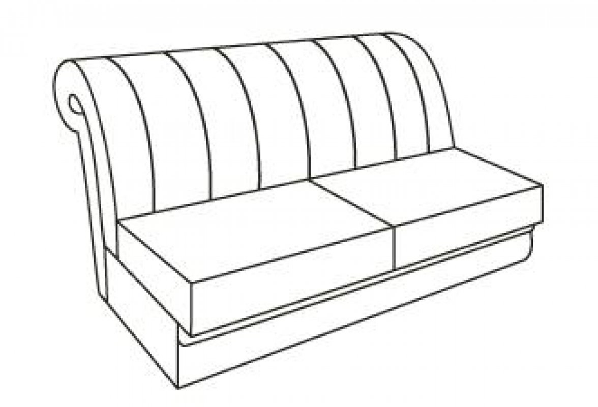 ВАЛЕНСИЯ Диванная секция с механизмом "Дельфин" (10 категория ткани)