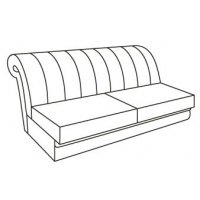 ВАЛЕНСИЯ Диванная секция без механизма (10 категория ткани)