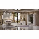 ТИФФАНИ Туалетный стол с зеркалом и пуфом