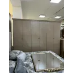 ЛАУРА Комплект (Кровать 1,8 + 2 Тумбочки + Туалетный стол + Пуф + 6-ти дв. шкаф)