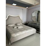 ДЕЗИРЕ Комплект (Кровать 1,8 + 2 Тумбочки + Туалетный стол с/з + Пуф + 6дв. шкаф)