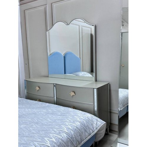 РОЗАЛИЯ Комод с зеркалом с пуфом