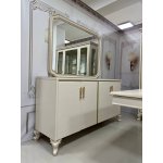 МИЯ Гостиная комплект (Витрина, комод с зеркалом, стол обеденный, стул*6 штук)