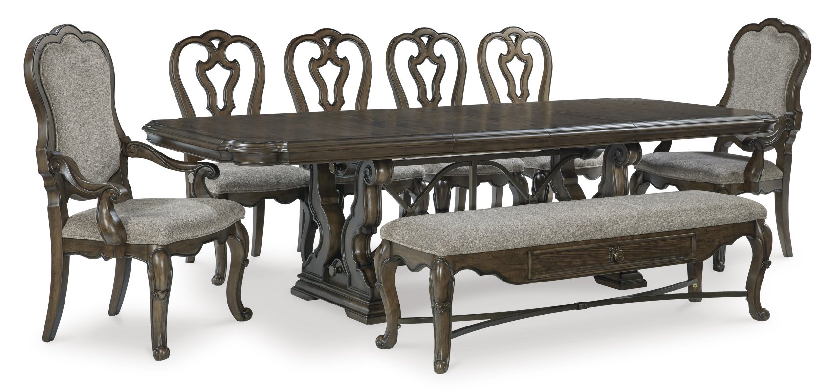 СТОЛ ОБЕДЕННЫЙ MAYLEE D947-55B/T РАСКЛАДНОЙ 1,8-2,7М