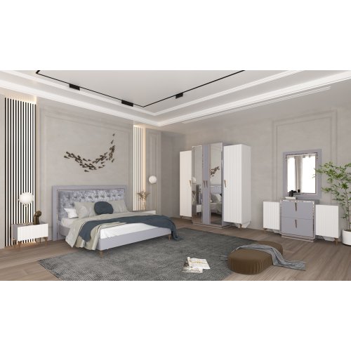САМИРА Спальня с 4-х дверным шкафом САМИРА Спальня с 4-х дверным шкафом