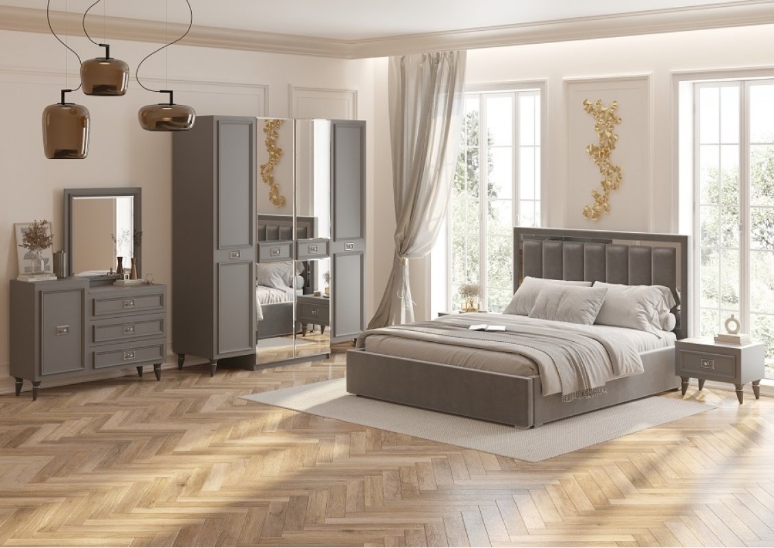 ВИКТОРИЯ  Комплект спальни с 4-х дверным шкафом