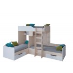 ТРИО Кровать детская 3-х местная, 2-х ярусная левая/правая