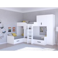 ТРИО/2 Кровать детская 3-х местная, 2-х ярусная 