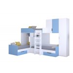 ТРИО/2 Кровать детская 3-х местная, 2-х ярусная 