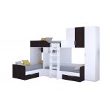 ТРИО/2 Кровать детская 3-х местная, 2-х ярусная 