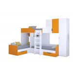 ТРИО/2 Кровать детская 3-х местная, 2-х ярусная 