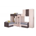 ТРИО/2 Кровать детская 3-х местная, 2-х ярусная 