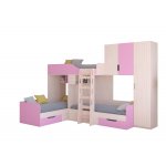 ТРИО/2 Кровать детская 3-х местная, 2-х ярусная 