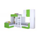 ТРИО/2 Кровать детская 3-х местная, 2-х ярусная 