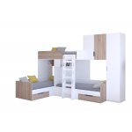 ТРИО/2 Кровать детская 3-х местная, 2-х ярусная 