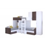 ТРИО/2 Кровать детская 3-х местная, 2-х ярусная 