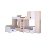 ТРИО/2 Кровать детская 3-х местная, 2-х ярусная 