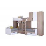 ТРИО/2 Кровать детская 3-х местная, 2-х ярусная 