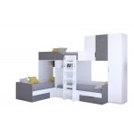 ТРИО/2 Кровать детская 3-х местная, 2-х ярусная 