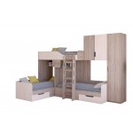 ТРИО/2 Кровать детская 3-х местная, 2-х ярусная 