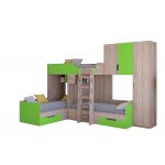 ТРИО/2 Кровать детская 3-х местная, 2-х ярусная 