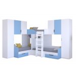 ТРИО/3 Кровать детская 3-х местная, 2-х ярусная 