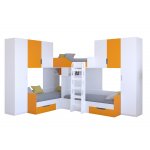 ТРИО/3 Кровать детская 3-х местная, 2-х ярусная 