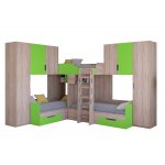 ТРИО/3 Кровать детская 3-х местная, 2-х ярусная 
