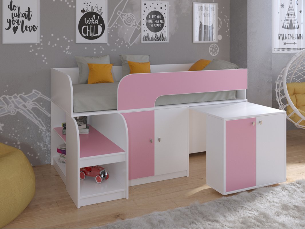 АСТРА 9 детская кровать-чердак (разные модели)