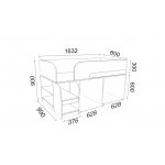 АСТРА 9 V1 детская кровать-чердак